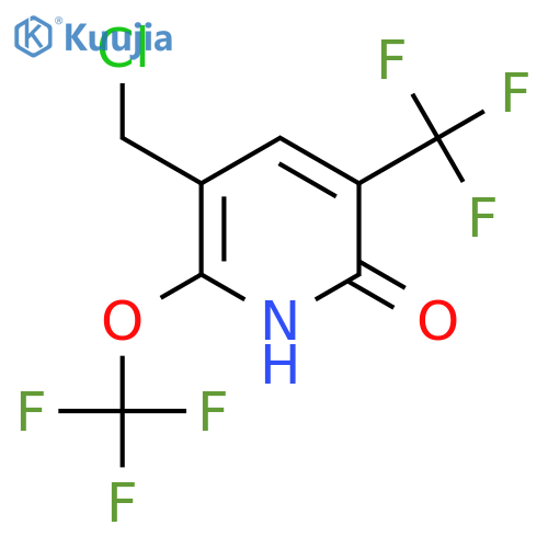 3-(Chloromethyl)-6-hydroxy-2-(trifluoromethoxy)-5-(trifluoromethyl)pyridine structure