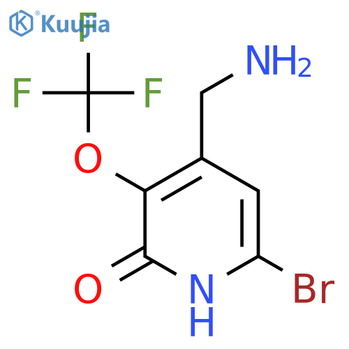 4-(Aminomethyl)-6-bromo-2-hydroxy-3-(trifluoromethoxy)pyridine structure