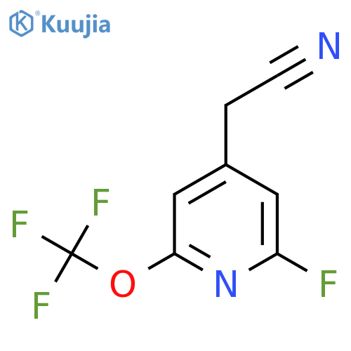 2-Fluoro-6-(trifluoromethoxy)pyridine-4-acetonitrile structure