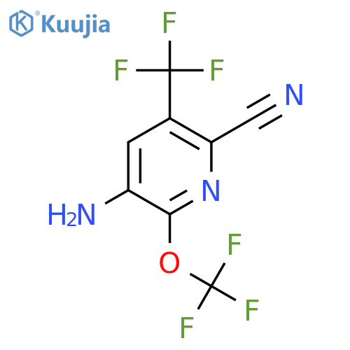 3-Amino-6-cyano-2-(trifluoromethoxy)-5-(trifluoromethyl)pyridine structure