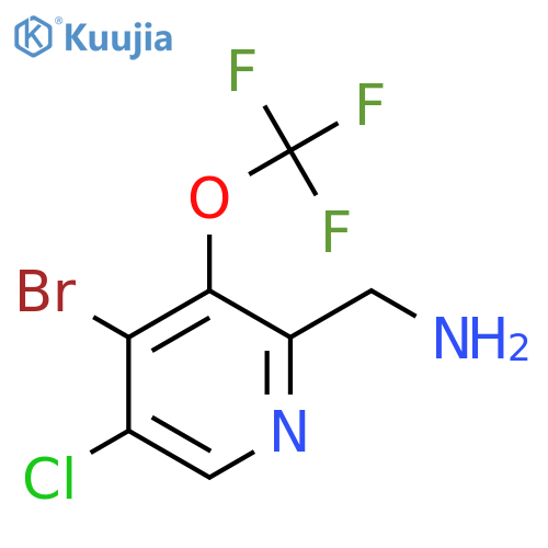 2-(Aminomethyl)-4-bromo-5-chloro-3-(trifluoromethoxy)pyridine structure