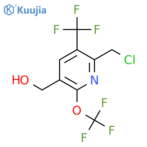 2-(Chloromethyl)-6-(trifluoromethoxy)-3-(trifluoromethyl)pyridine-5-methanol structure