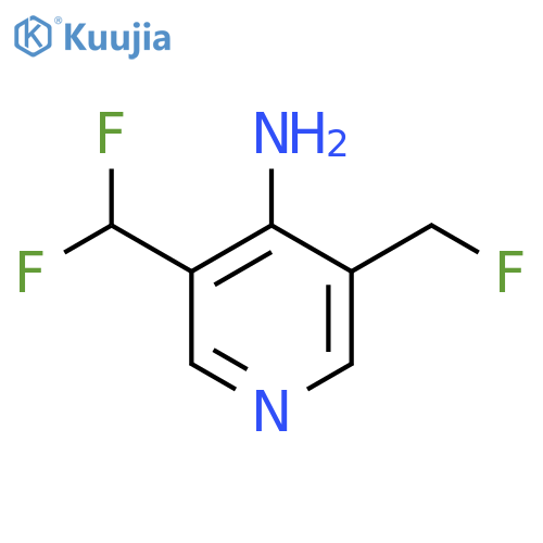 4-Amino-3-(difluoromethyl)-5-(fluoromethyl)pyridine structure