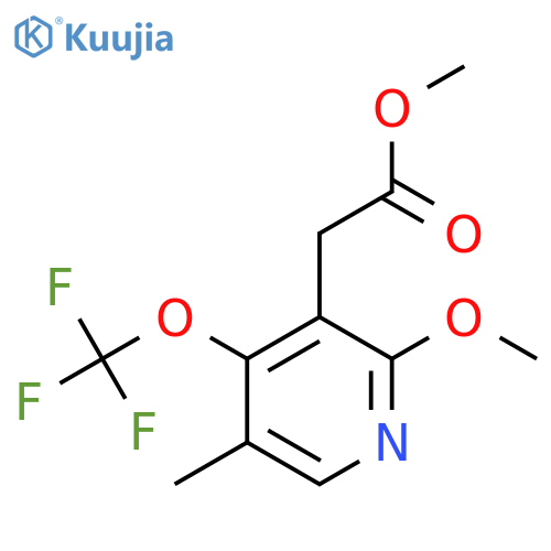 Methyl 2-methoxy-5-methyl-4-(trifluoromethoxy)pyridine-3-acetate structure