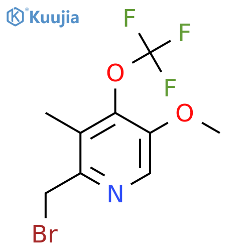 2-(Bromomethyl)-5-methoxy-3-methyl-4-(trifluoromethoxy)pyridine structure