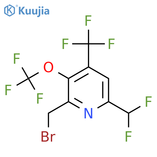 2-(Bromomethyl)-6-(difluoromethyl)-3-(trifluoromethoxy)-4-(trifluoromethyl)pyridine structure
