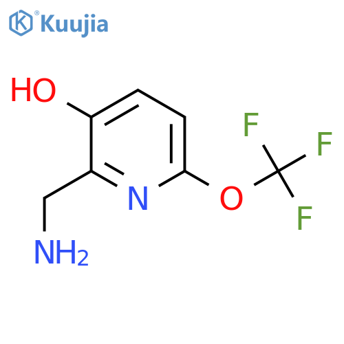 2-(Aminomethyl)-3-hydroxy-6-(trifluoromethoxy)pyridine structure