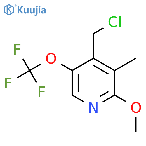 4-(Chloromethyl)-2-methoxy-3-methyl-5-(trifluoromethoxy)pyridine structure