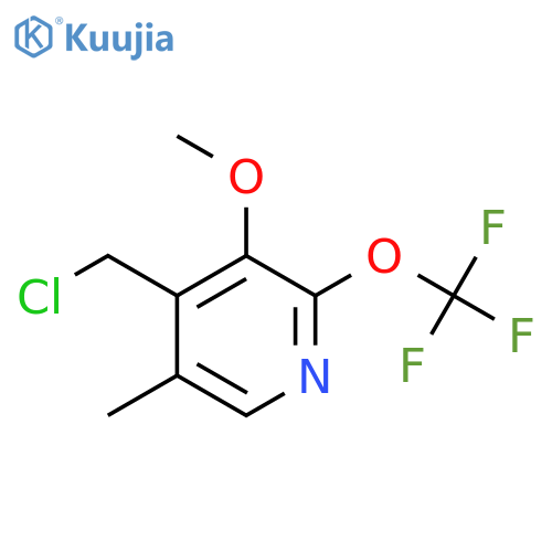 4-(Chloromethyl)-3-methoxy-5-methyl-2-(trifluoromethoxy)pyridine structure
