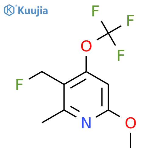 3-(Fluoromethyl)-6-methoxy-2-methyl-4-(trifluoromethoxy)pyridine structure