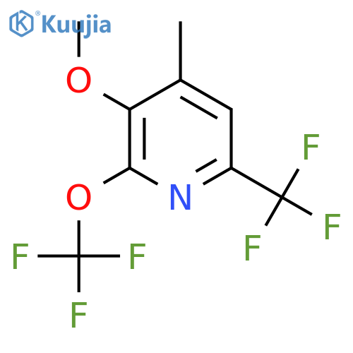 3-Methoxy-4-methyl-2-(trifluoromethoxy)-6-(trifluoromethyl)pyridine structure