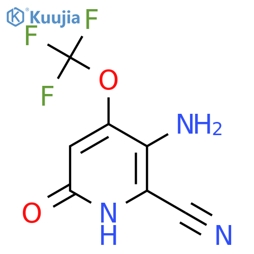 3-Amino-2-cyano-6-hydroxy-4-(trifluoromethoxy)pyridine structure