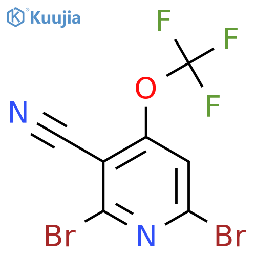 3-Cyano-2,6-dibromo-4-(trifluoromethoxy)pyridine structure