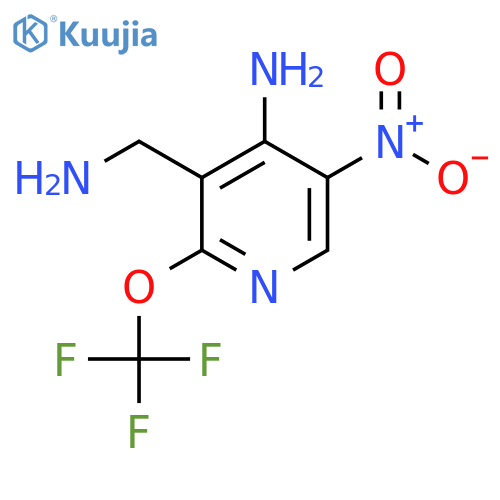 4-Amino-3-(aminomethyl)-5-nitro-2-(trifluoromethoxy)pyridine structure