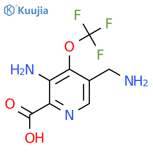3-Amino-5-(aminomethyl)-4-(trifluoromethoxy)pyridine-2-carboxylic acid structure