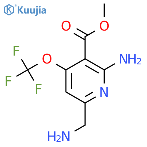 Methyl 2-amino-6-(aminomethyl)-4-(trifluoromethoxy)pyridine-3-carboxylate structure