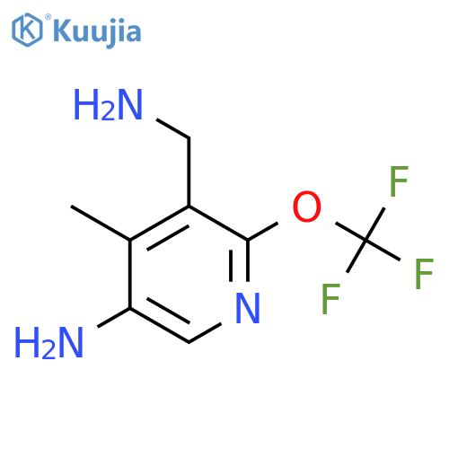5-Amino-3-(aminomethyl)-4-methyl-2-(trifluoromethoxy)pyridine structure