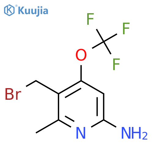 6-Amino-3-(bromomethyl)-2-methyl-4-(trifluoromethoxy)pyridine structure
