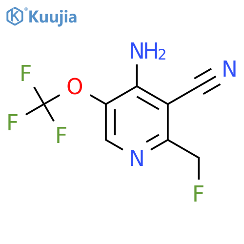 4-Amino-3-cyano-2-(fluoromethyl)-5-(trifluoromethoxy)pyridine structure