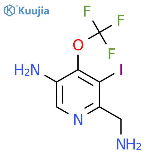 5-Amino-2-(aminomethyl)-3-iodo-4-(trifluoromethoxy)pyridine structure