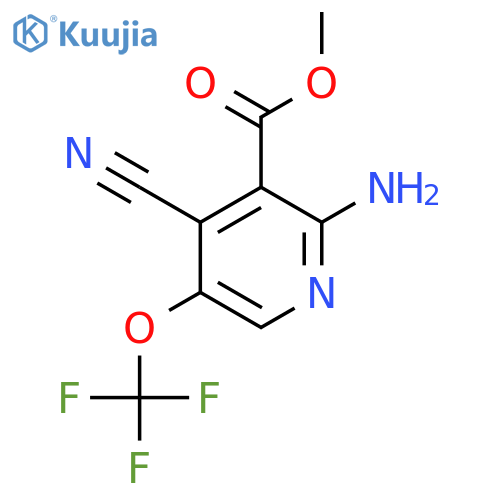 Methyl 2-amino-4-cyano-5-(trifluoromethoxy)pyridine-3-carboxylate structure