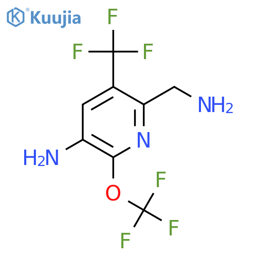 3-Amino-6-(aminomethyl)-2-(trifluoromethoxy)-5-(trifluoromethyl)pyridine structure