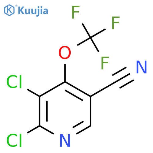 5-Cyano-2,3-dichloro-4-(trifluoromethoxy)pyridine structure