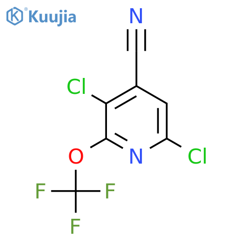 4-Cyano-3,6-dichloro-2-(trifluoromethoxy)pyridine structure