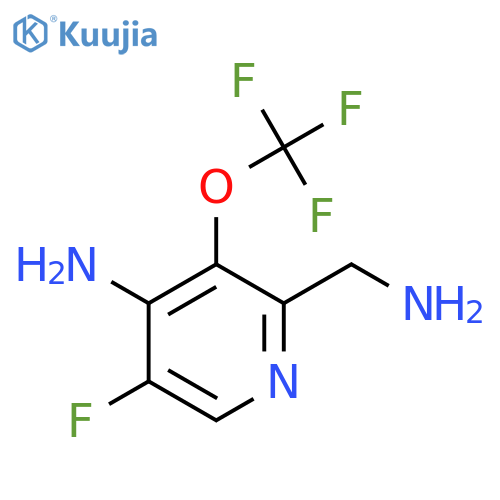 4-Amino-2-(aminomethyl)-5-fluoro-3-(trifluoromethoxy)pyridine structure