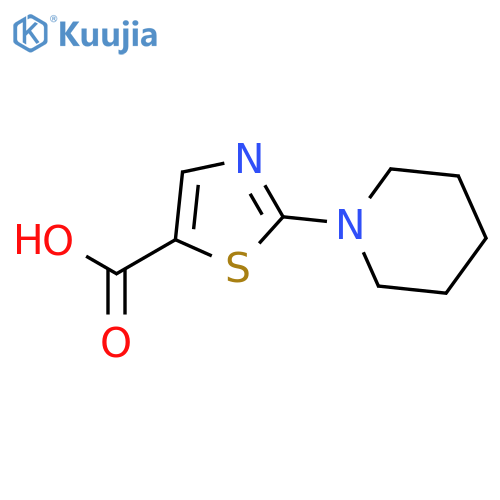 2-piperidino-1,3-thiazole-5-carboxylic Acid structure