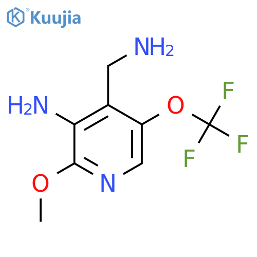 3-Amino-4-(aminomethyl)-2-methoxy-5-(trifluoromethoxy)pyridine structure