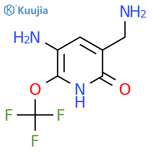 3-Amino-5-(aminomethyl)-6-hydroxy-2-(trifluoromethoxy)pyridine structure