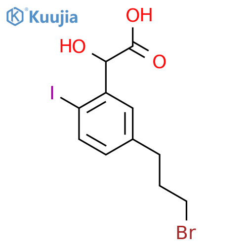 5-(3-Bromopropyl)-2-iodomandelic acid structure