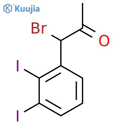 1-Bromo-1-(2,3-diiodophenyl)propan-2-one structure