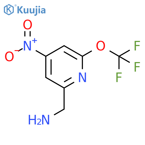 2-(Aminomethyl)-4-nitro-6-(trifluoromethoxy)pyridine structure