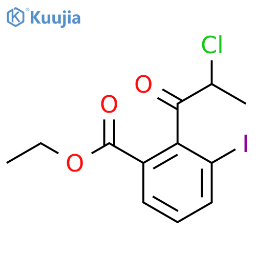 Ethyl 2-(2-chloropropanoyl)-3-iodobenzoate structure