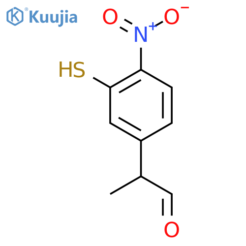 3-Mercapto-4-nitrophenylpropanal structure