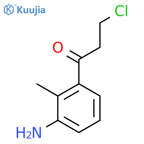 1-(3-Amino-2-methylphenyl)-3-chloropropan-1-one structure