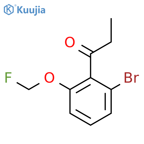1-(2-Bromo-6-(fluoromethoxy)phenyl)propan-1-one structure