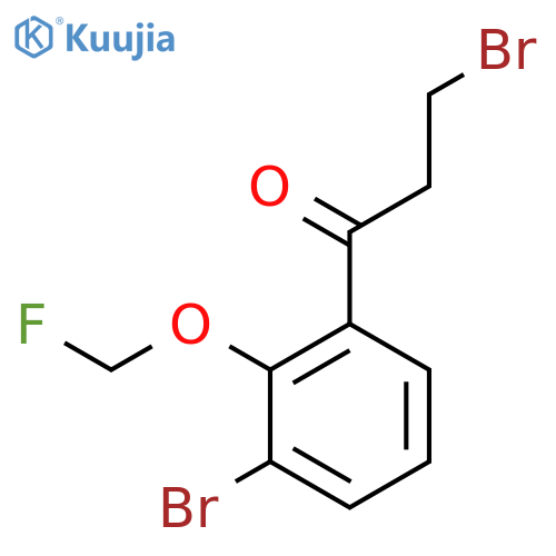 3-Bromo-1-(3-bromo-2-(fluoromethoxy)phenyl)propan-1-one structure
