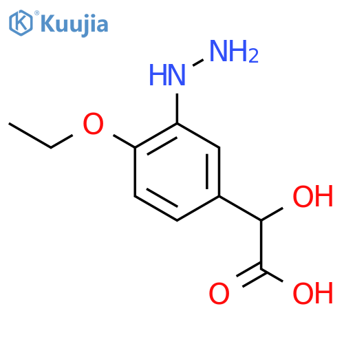 4-Ethoxy-3-hydrazinylmandelic acid structure