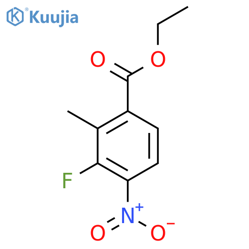 Ethyl 3-fluoro-2-methyl-4-nitrobenzoate structure