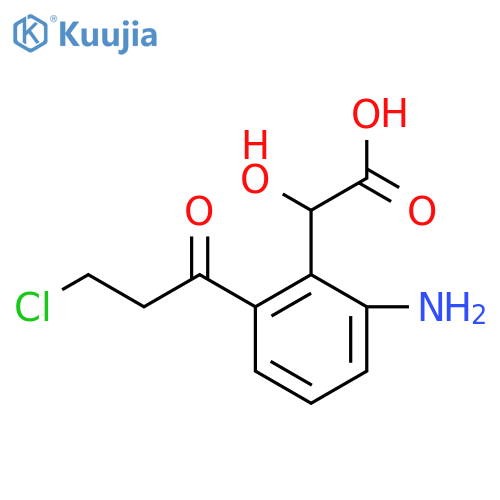 2-Amino-6-(3-chloropropanoyl)mandelic acid structure