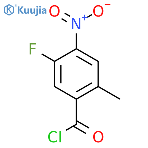 5-Fluoro-2-methyl-4-nitrobenzoyl chloride structure