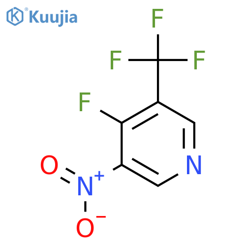 4-Fluoro-3-nitro-5-(trifluoromethyl)pyridine structure