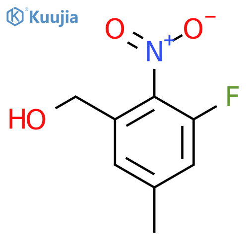 3-Fluoro-5-methyl-2-nitrobenzyl alcohol structure