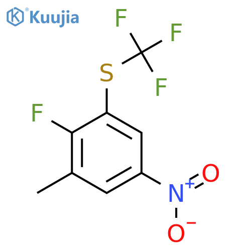2-Fluoro-5-nitro-3-(trifluoromethylthio)toluene structure