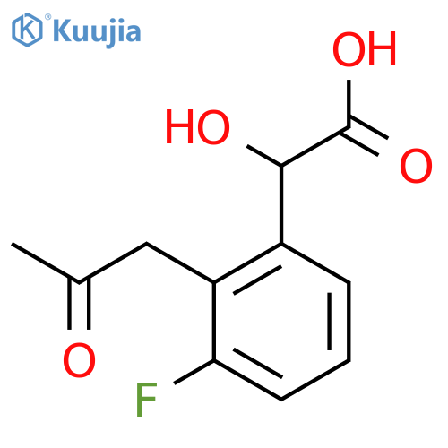 3-Fluoro-2-(2-oxopropyl)mandelic acid structure