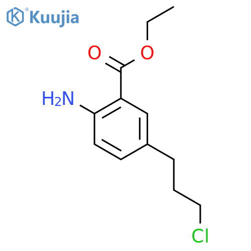 Ethyl 2-amino-5-(3-chloropropyl)benzoate structure