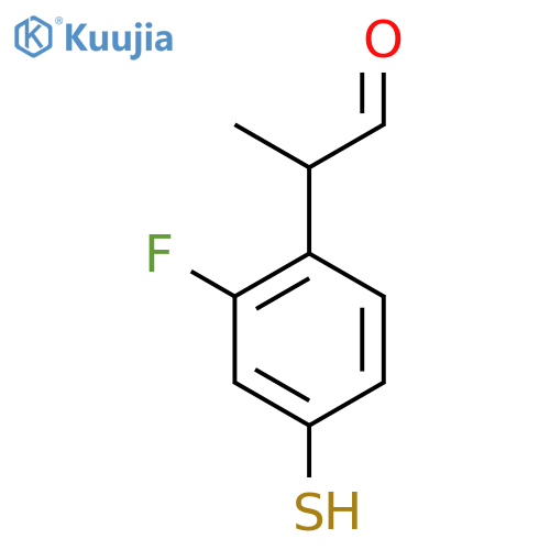 2-Fluoro-4-mercaptophenylpropanal structure